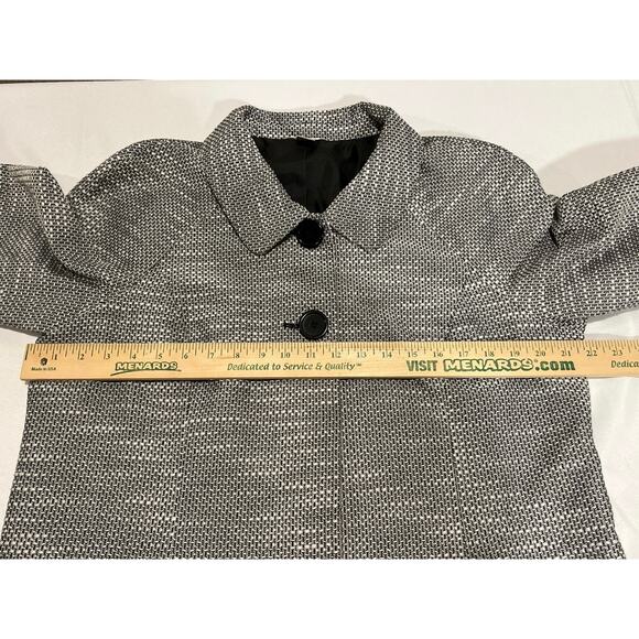 Christopher & Banks Women's Size XL Black & White Tweed Jacket/Blazer - Picture 4 of 8
